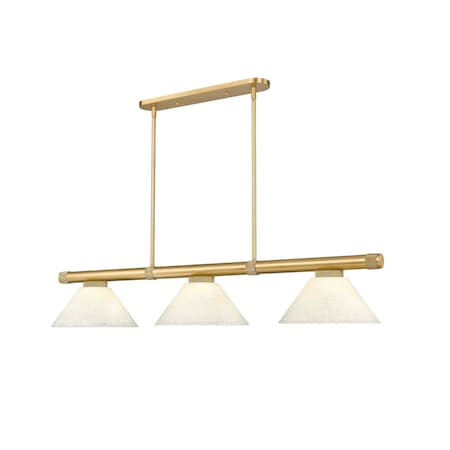 Z-Lite Vanguard Rubbed Brass 3 Light Billiard 3050-3RB-AGM14