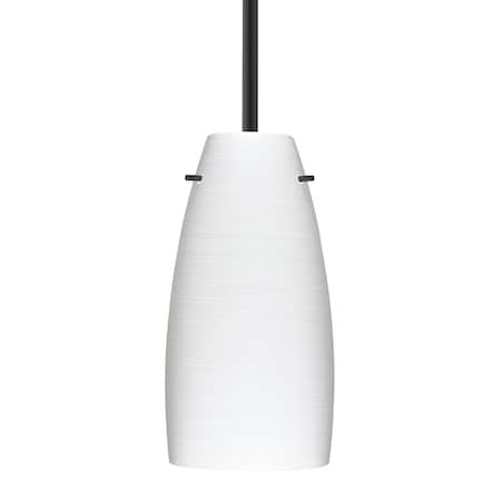 Besa Lighting Besa Tao 10 Stem Pendant, Chalk, Black Finish, 1x 100W MAX E26 Base 1TT-1512KR-BK