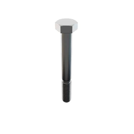 Zoro Select Not Graded, 5/16"-18 Hex Head Cap Screw, Plain Stainless Steel, 2-1/2 in L MS35307-342D