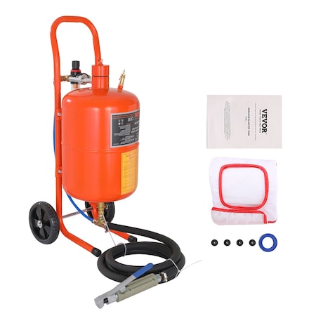 Vevor 5 Gallon Sand Blaster 60-110 PSI High Pressure Sandblaster with 4 Nozzles FF-Q901