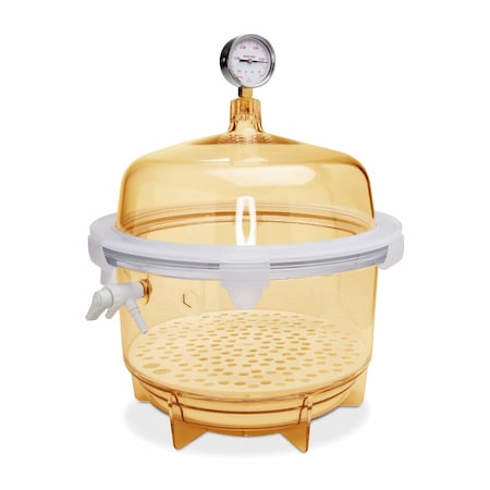 Bel-Art Lab Companion, Vacuum Desiccator, 10 L Amber 420051A