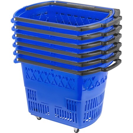 Vevor Mesh Shopping Baskets with Handles Metal Shopping Basket 12PCS Portable, 12PK BF-102