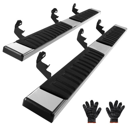 Vevor Running Boards 6" Step Bars Fit 2007-2018 Chevy Silverado/GMC Sierra 1500, 2PK TR-GTB-012