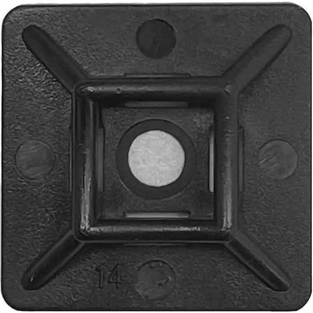 Dottie L.H. Dottie 3/4'' X 3/4'' UV Black Cable Tie Mounting Base, 100PK DT75SB