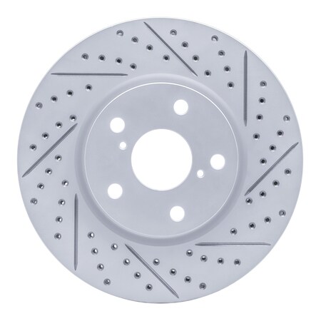 Dynamic Friction Co DFC Geoperformance Rotor - Drilled and Slotted 830-75013D