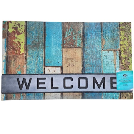 Southern Oaks 18in x 30in Crumb Rubber Wood Plank-Style Door Mat 58782