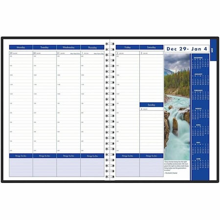 House Of Doolittle Earthscapes Recycled Weekly/Monthly Appointment Book, Landscape, 11 x 8.5, 12-Month (Jan-Dec): 2025 HOD273
