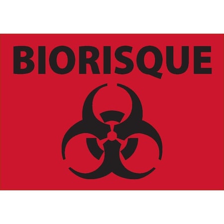 Accuform SAFETY LABEL BIOHAZARD 3 12 X 5 FRLBHZ506VSP