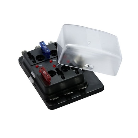 Optifuse Fuse Block for Regular Blade - LED, 6P BLR-I-306