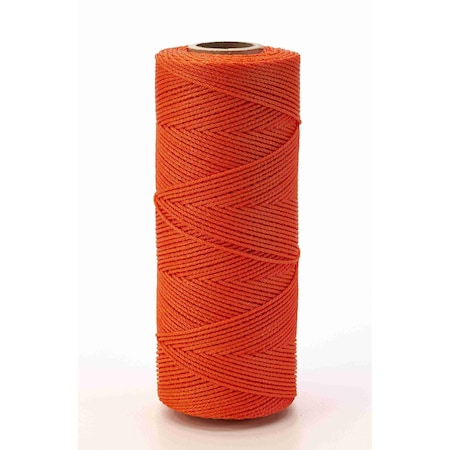 Mutual Industries BRAIDED NYLON MASON TWINE GLO ORANGE, 6PK 14662-145-250