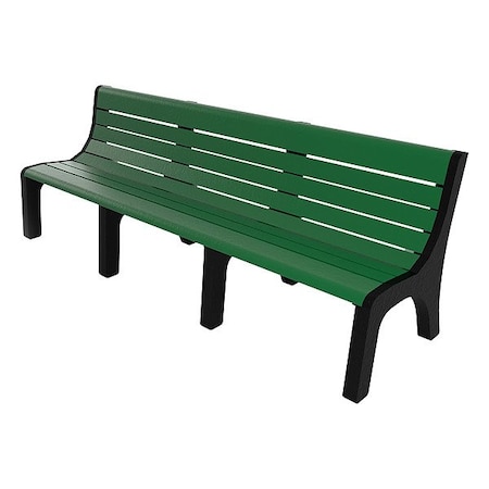 Ultrasite Outdoor Bench, 96 in L, Green PB 8GRENEW
