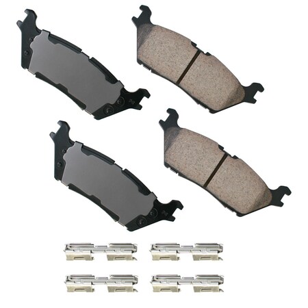 Akebono Ford F-150 17-15 Electric Parking Brake Disc Brake Pad, Asp1790 ASP1790