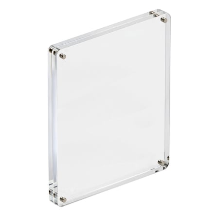 Azar Displays Acrylic Magnetic Photo Frame Block 8.5" x 11" Vertical/Horizontal 104436-RND-GS