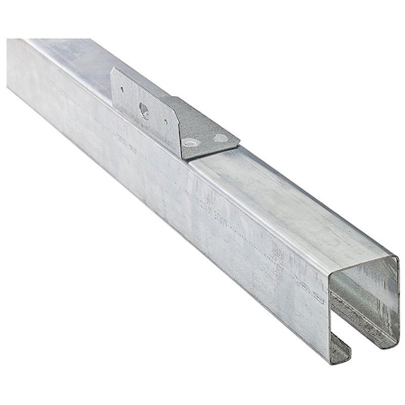 National Hardware Face Mount Box Rail, Steel, Galvanized, 12 ft L N153-502