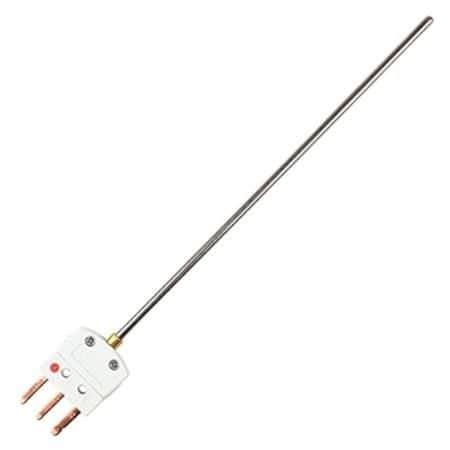 Omega RTD PROBE, MINI CONN, H-TEMP, 1/8, 6 PR-17H-3-100-1/8-6