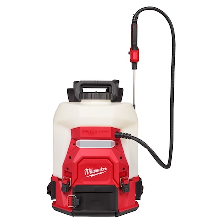 Milwaukee Tool Backpack Sprayer, Plastic, 4 ft L Hose, 24 in L Wand, Fan Nozzle Spray Pattern 3019-20PS
