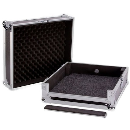 Deejay Led Fly Drive Case For Pioneer DJMTOUR1 Pro DJ Mixer or Similarly Sized Equipment w/Laptop Shelf w/Whee TBHDJMTOUR1