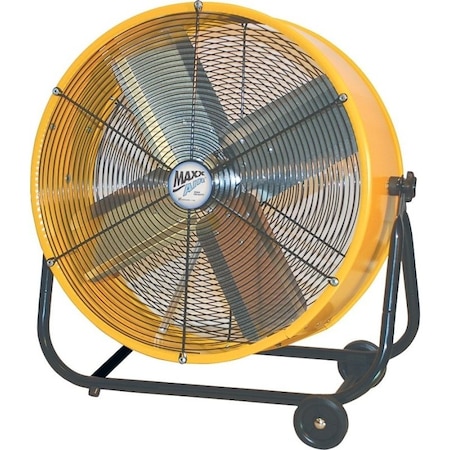 Maxx Air MaxxAir BF24TF Tilt Fan, 1750 to 3200 cfm, 120 V, Yellow BF24TFRED