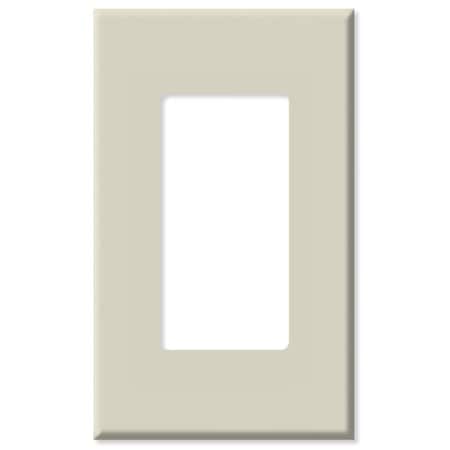 Ezgeneration LV80301x-LV80301T Decora Plus Screwless Snap-On Wallplate, 1 Gang, Light Almond EZ1570883