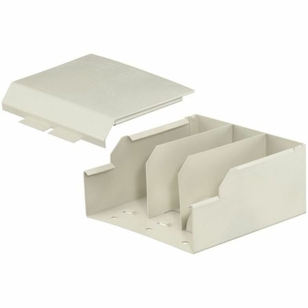 Hubbell Wiring Device-Kellems Metal Raceway, Divided Entrance Fitting, HBL6750 Series, Ivory HBL6710DFOIV