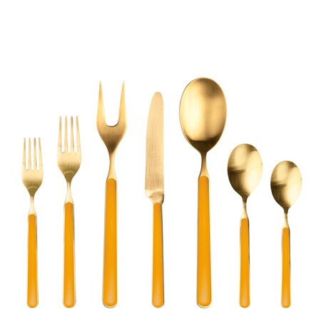 Mepra Fantasia Ice Gold Flatware Set - 32 Pieces - Mustard 10O722032OI