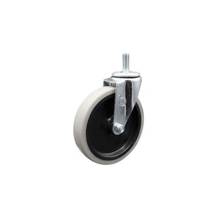 Service Caster 5 Inch Thermoplastic Rubber Wheel 1/2 Inch Threaded Stem Caster SCC-TS05S510-TPRS-121315