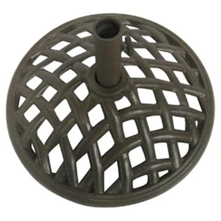 Patio Master 19 in. Brookfield Cast Iron Umbrella Base, Espresso 242661