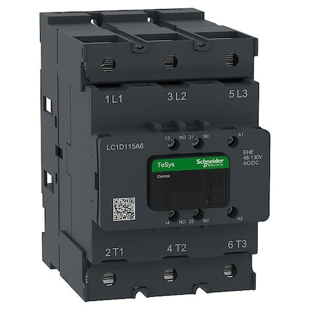 Schneider Electric CTR Deca 115A 3P 48-130V ACDC Lug LC1D115A6EHE