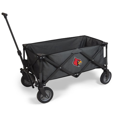 Picnic Time Family Of Brands NCAA Louisville Cardinals Adventure Wagon Folding Wagon - Wagon Cart 739-00-679-304-0