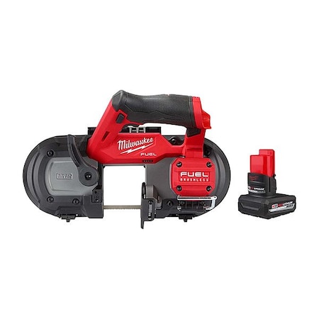 Milwaukee Tool M12 FUEL Band Saw + M12 HO XC5.0 Battery 2529-20, 48-11-2450