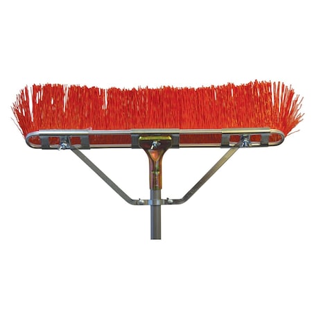 Bruske 23'' W. x 65'' L. Steel Handle Street Sweep Push Broom 2860-CSB-4
