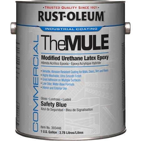 Rust-Oleum Epoxy Coating, Safety Blue, Gloss 393446