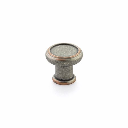 Schaub Cabinet Knobs Distressed Pewter/Copper 78-DP-C