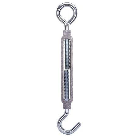 Prosource Turnbuckle, 1/2 in Thread, Hook, Eye, 17 in L Take-Up, Aluminum LR340