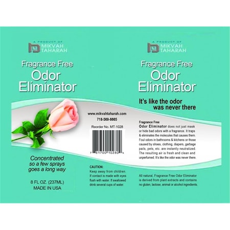 Mt Fragrance Free Odor Eliminator Spray Bottle 1028-1