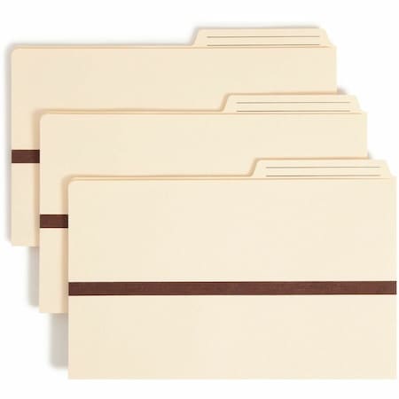 Smead 1" Accordion Expansion File Pockets, 2/5 Tab, Legal, Manila 76487