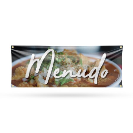 Signmission Menudo, 18 Inch x 48 Inch, Vinyl Banner B-30737