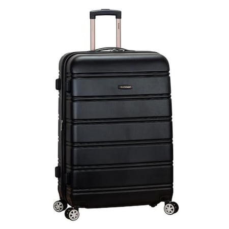 Rockland 28 in. Expandable ABS Dual Wheel Spinner Luggage - Black F1603-BLACK