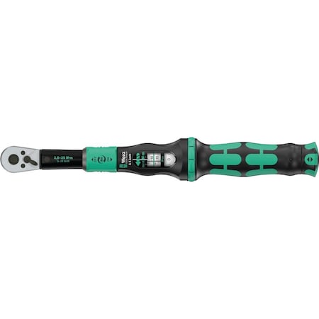 Wera Click-Torque Lock A 5 Torque wrench, adjustable, Torque Lock function, 2.5-25 Nm, 1/4 in x 2.5-25 Nm 5075690001
