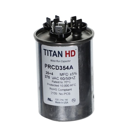 Diversitech TITAN HD 35+4MFD, 370V, ROUND PRCD354A