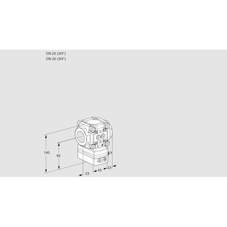 Honeywell Kromschroder REG, FLOW RATE, VRH, 3/4 IN. NPT 20 MM, SZ 1 KS88029125