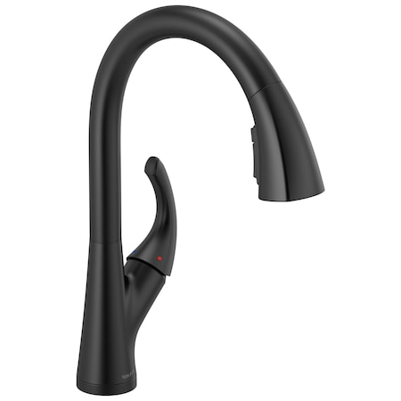Peerless Parkwood Single Handle Pulldown Kitchen Faucet In Matte Black P7935LF-BL