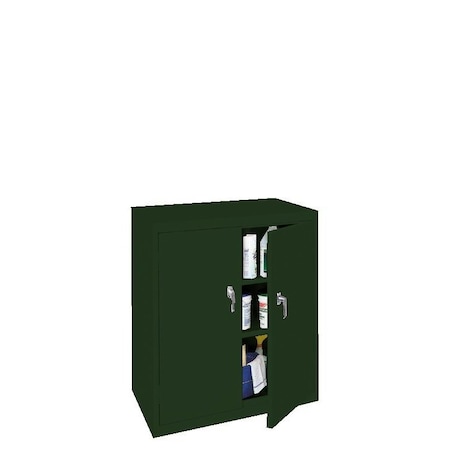 Steel Cabinets Usa Counter Height Storage Cabinet, 42 in H, 36 in W, Hunter Green ABL-364-H GRN