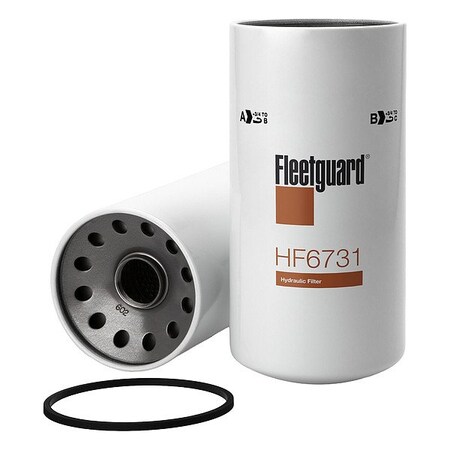 Fleetguard Hydraulic Filter, Spin-On, Cellulose HF6731