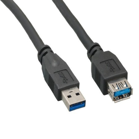 Sanoxy 1ft USB 3.0 SuperSpeed A Male to A Female Extension Cable, Black SNX-CBL-LDR-U3101-1201
