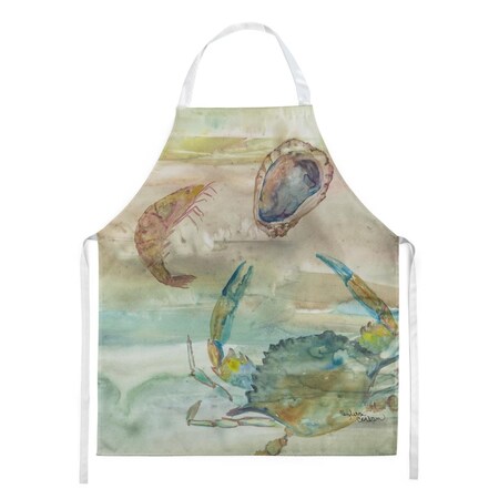 Carolines Treasures CrabShrimp & Oyster Sunset Apron SC2017APRON