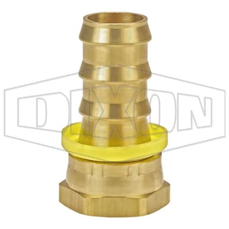 Dixon Garden Hose Fitting, 3/4-11-1/2 x 3/4 in Nominal, Female Garden Hose Thread x Lok-On Hose End Style,  5741212C