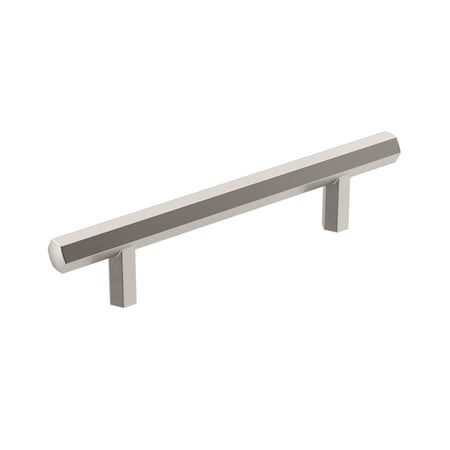Amerock Caliber 3-3/4 in 96 mm Center-to-Center Satin Nickel Cabinet Pull BP36873G10