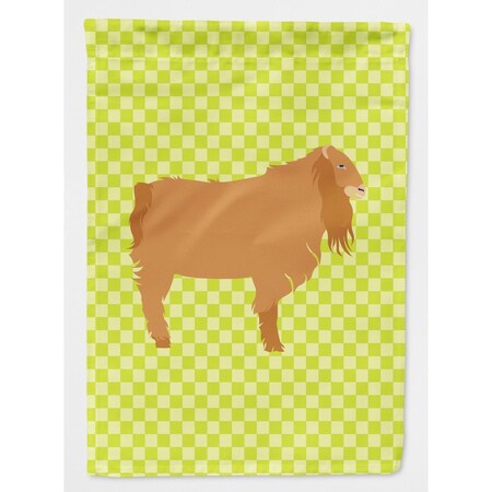 Carolines Treasures American Lamancha Goat Green Flag Garden Size BB7711GF