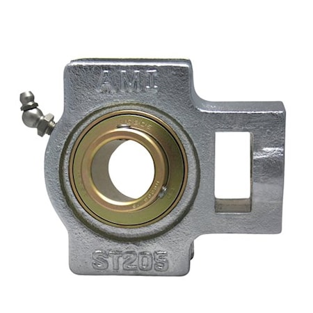 Ami Bearings SINGLE ROW BALL BEARING - 20MM ZINC WIDE SET SCREW NICKEL WIDE SLOT TAKE-UP UCST204NPMZ2